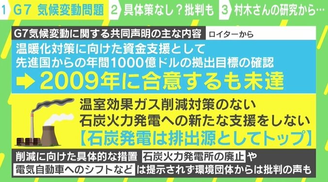 気候変動問題、G7の共同声明に批判も CO2直接空気回収を研究するCRRA機構長・村木風海氏「具体性は弱いが、世界では明るい動きも」 1枚目