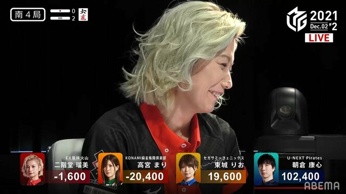 「えー、それなにー？」二階堂瑠美のおもしろ顔が話題に「スイッチャーいい仕事した」「瑠美さん表情好きやわw」と爆笑止まらず／麻雀・Mリーグ 2枚目