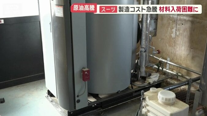 プレス機やアイロンを動かすためのボイラー