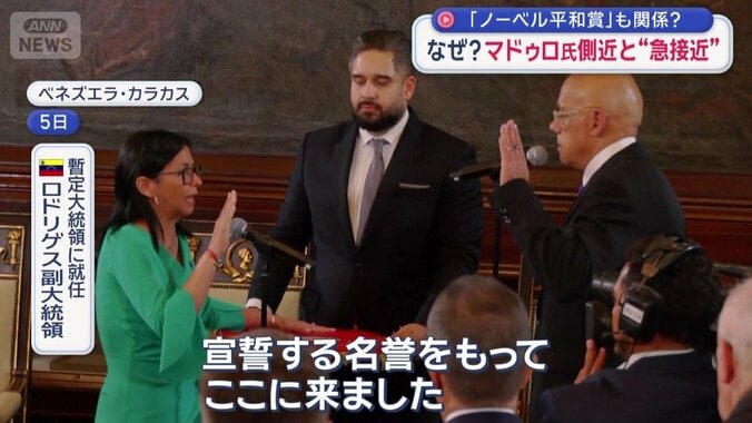 暫定大統領に就任したロドリゲス副大統領