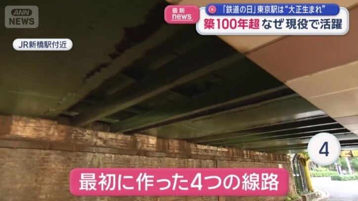 最初につくった4つの線路