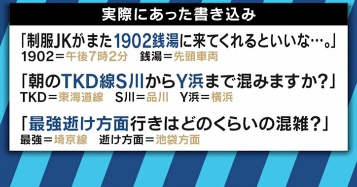 犯罪の温床と化す 痴漢掲示板 病気の可能性のある常習者へは医療的アプローチを 国内 Abema Times