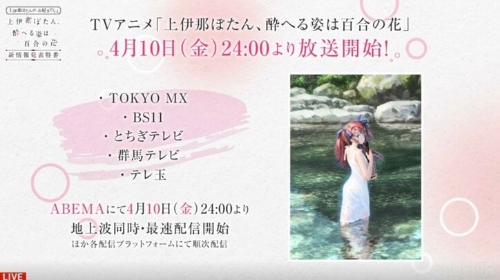 『上伊那ぼたん』放送・配信情報解禁