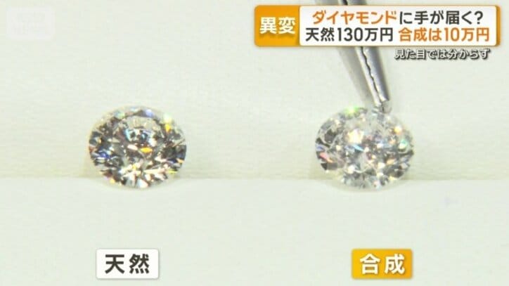 宝石市場に流通し始めた「合成のダイヤモンド」