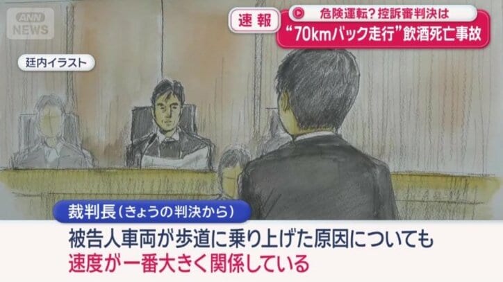 「危険運転」にあたると判断