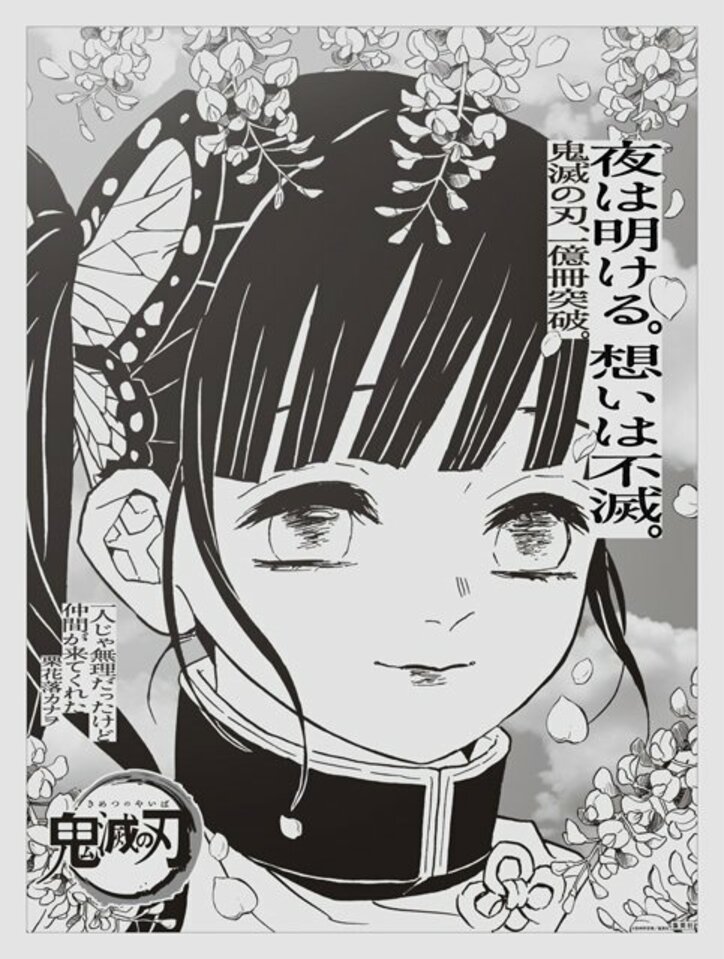 【画像】鬼滅の刃・新聞広告に掲載された全15人のキャラクター