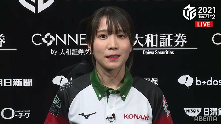 伊達朱里紗、エース級3人まとめて撃破の大金星!「脳みそいっぱい使った」「めちゃめちゃ嬉しいです!」/麻雀・Mリーグ