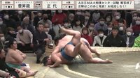【映像】豊昇龍、土俵際顔面から落ちる気迫の瞬間