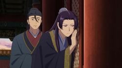 アニメ「薬屋のひとりごと」第14話、壬氏が高順にヤキモチ！無言の圧がじわじわくる「ガン見しすぎ」「嫉妬オーラが笑」