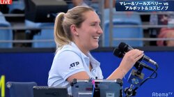 美人審判と選手が“急接近”「（審判が）顔を赤らめましたね」 視聴者「恋が芽生えた」