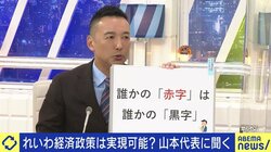 「れいわ新選組の経済政策はMMTではない」「消費税をゼロにした分は国債発行で」山本太郎代表が疑問に答える