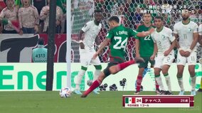 衝撃弾道の直接FK！ 『スラムダンク』安西先生似のメキシコ代表監督が「おい、見てるか谷沢…」ばりに大興奮の決定的瞬間