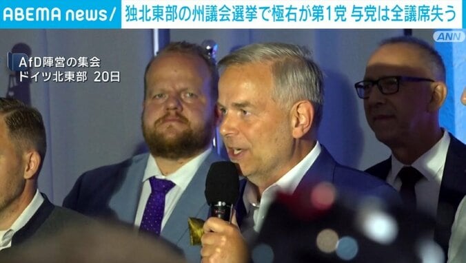 AfD陣営の集会