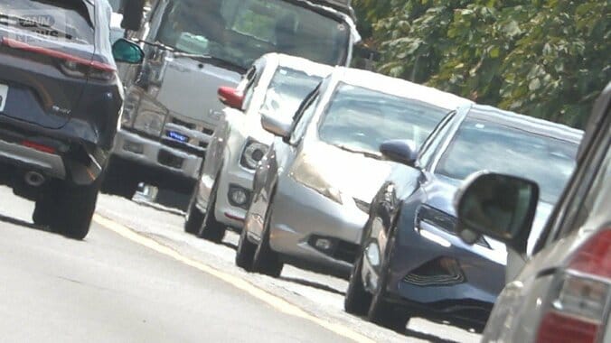 千葉県北西部の一般道で“慢性的”な大渋滞 道狭く救急車の走行も困難 1枚目