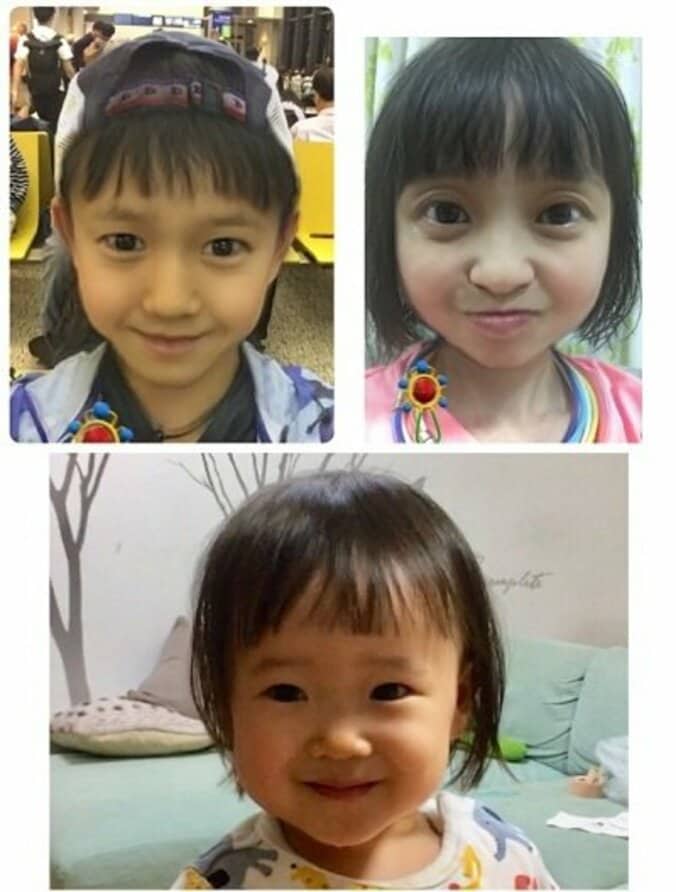 金田朋子、夫・森渉と自身の加工写真と娘を比較「2人に似てる気がする」 1枚目