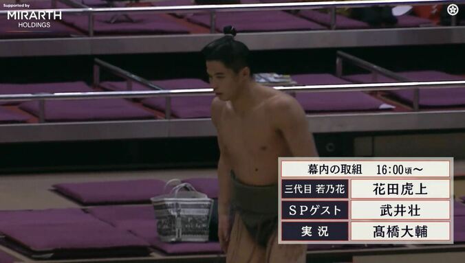 あばら薄っすら…21歳“極細マッチョ”力士