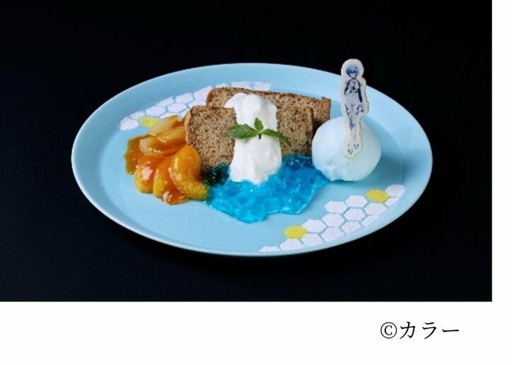 [Photos/Images] Shinji Ikari "Just smile" Blue Calpis, Asuka's Tomato Pasta and Other Collaboration Menu Items & Original Illustration Goods Information Released! 30th Anniversary Exhibition "ALL OF EVANGELION" to Be Held 14th