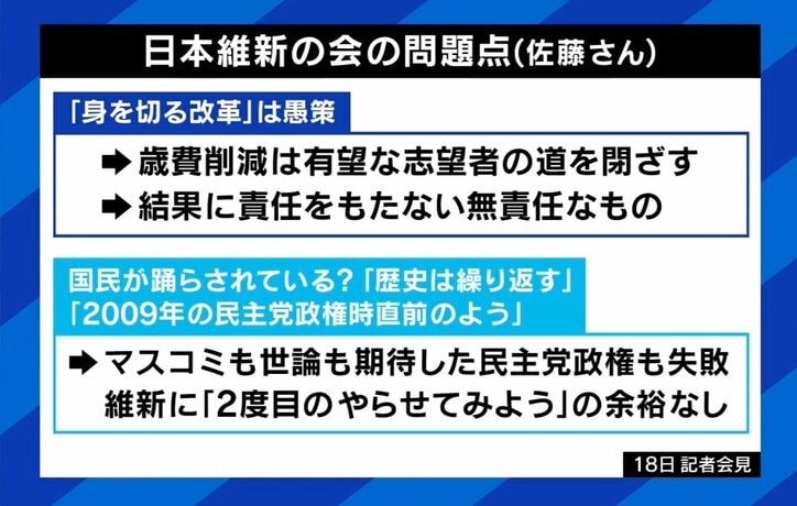 「大阪府民は風に流されやすい」“小泉チルドレン” 佐藤ゆかり氏、政界引退の理由は？ ひろゆき氏と激論