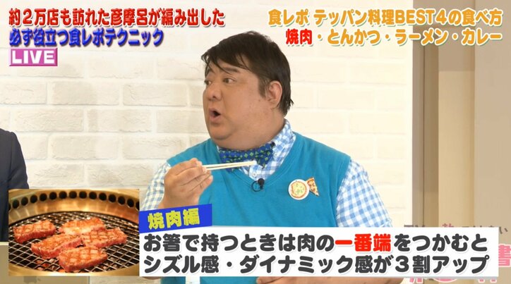 彦摩呂が教える“4大高視聴率食”　焼肉、とんかつ、ラーメン、カレーのおいしそうな食べ方