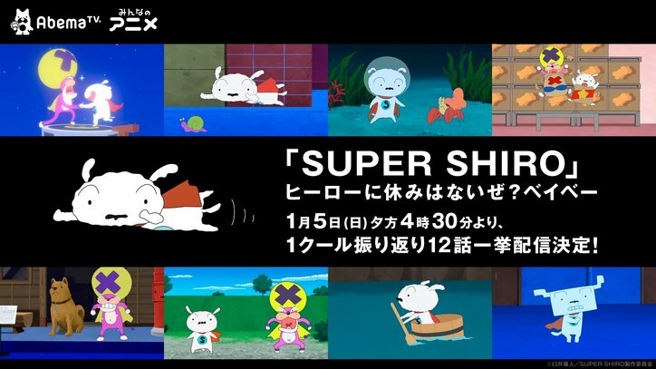 キュートなシロの雄姿で素敵な年初め！『SUPER SHIRO』1月5日より一挙配信決定