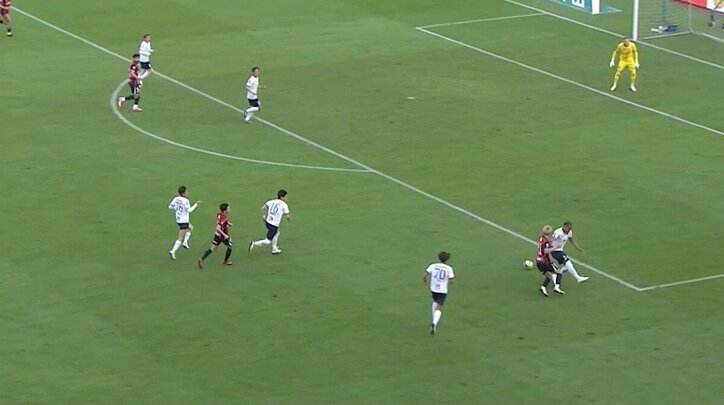 【映像】神業ラインブレイク＆魂のラストパス