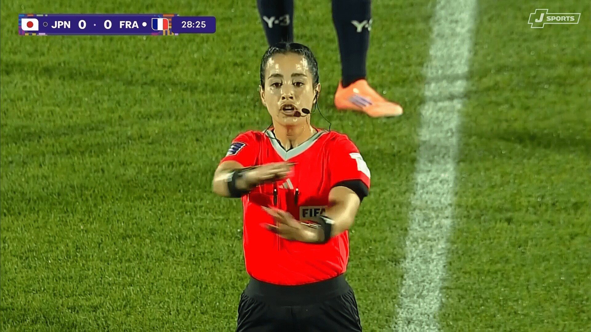 カティア・ガルシア主審の判定は「PKなし」だった