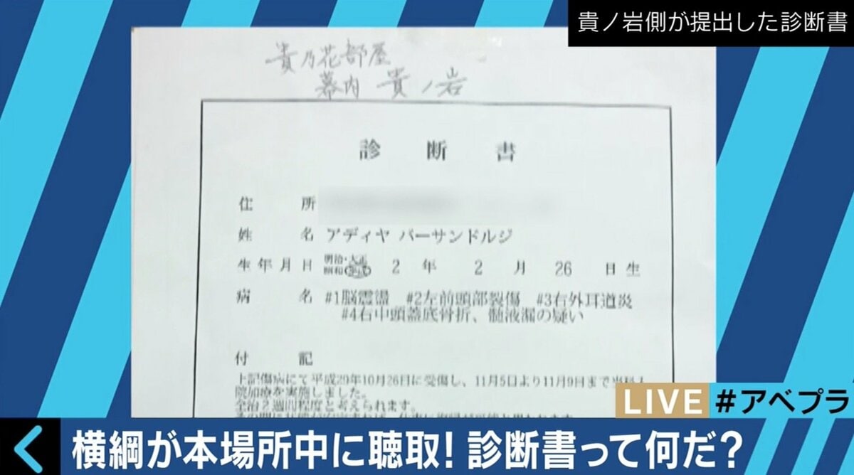 日馬富士暴行問題で注目 医師の 診断書 ってそもそも何 国内 Abema Times