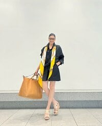 AHN MIKA『今年初のショートパンツは大人の三色コーデで』