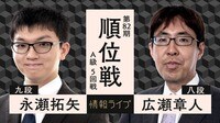 【中継】第82期 順位戦 A級 5回戦 永瀬拓矢九段 対 広瀬章人八段