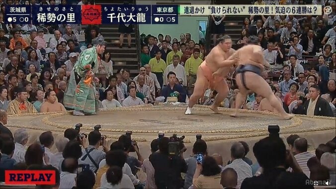 稀勢の里、六日目に土！　千代大龍の初日は“大金星” 1枚目