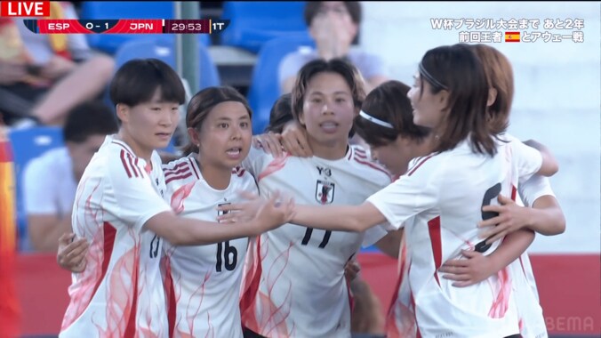 嘘だろ！？ なでしこエースの“魔法のターン”にファン衝撃「うまい反転すぎた」「えっぐ」田中美南が女王スペインにゴラッソを叩き込んだ瞬間 2枚目