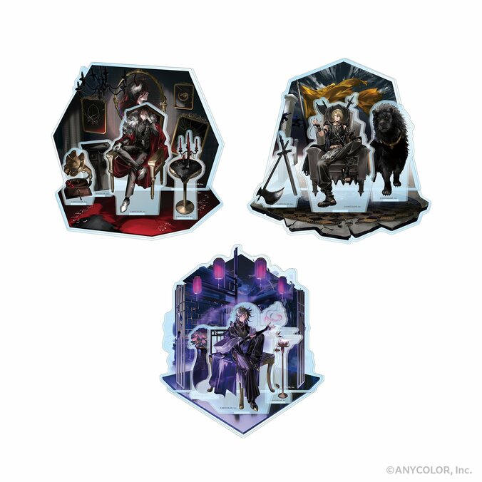 【写真・画像】NIJISANJI EN「Luxiem」4周年記念グッズ予約開始、ヴィランをテーマにした黒衣装の描き下ろし　2枚目