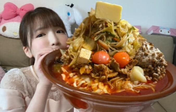 もえあず、“MYすり鉢”で食べたラーメン「お店と変わらない茹でたて麺で最高」 1枚目