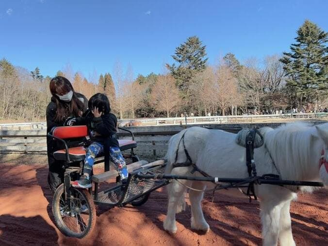  川崎希、息子が号泣して不機嫌だった理由「かっこいいお馬さんに乗りたかった」  1枚目