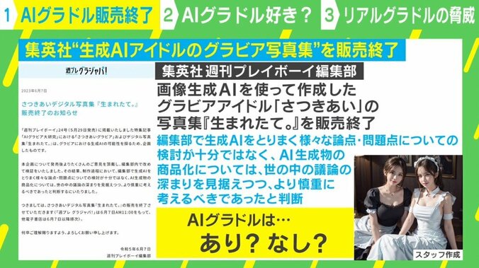 大手出版社の「AIグラドル写真集」が販売終了 何が“アウト”だったのか？ 3枚目