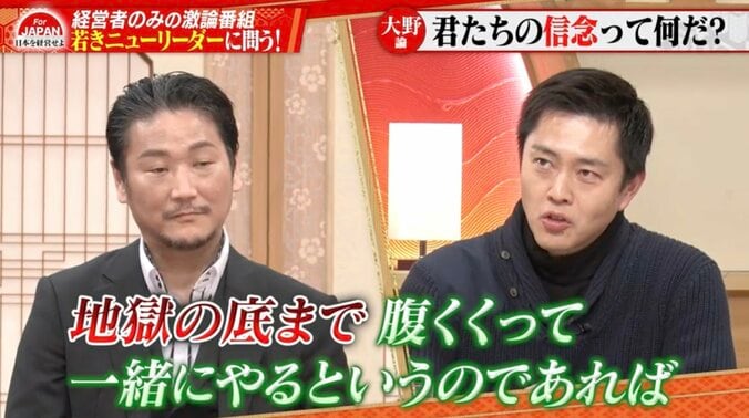 野口功司氏（左）、吉村洋文氏（右）