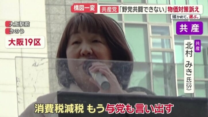 共産党　北村みき氏