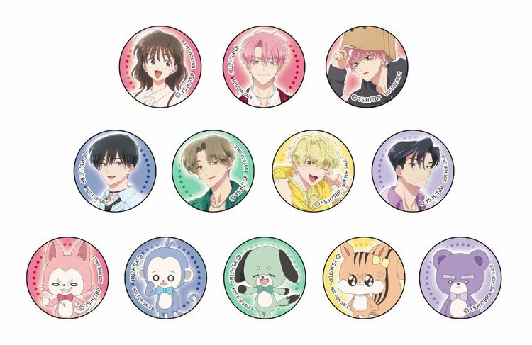 多聞くん今どっち！？　コラボカフェ　購入　特典　ミニ　缶バッジ　ジメ原 写真・画像】『多聞くん今どっち！？』コラボカフェが池袋に登場！イケ