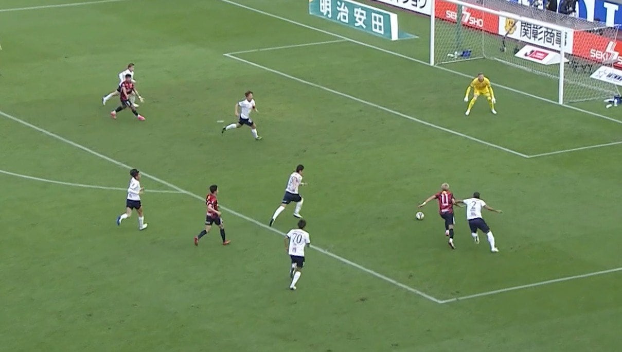 【映像】神業ラインブレイク&魂のラストパス