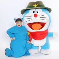 「見た目は1000%...」渡辺直美、ドラえもんとの2ショットが話題