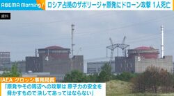 ロシア占拠のザポリージャ原発にドローン攻撃 1人死亡