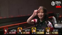 何度でも見たいこの笑顔！美人雀士のちら見せ決めポーズが圧倒的かわいさ「きゃわ～！！！」／麻雀・Mリーグ