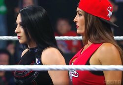 「脱いだ」「スタイルえぐ」女子レスラー、“裏切り”の凶行直後にファン驚愕 相棒をベルトで殴打→Tシャツ破り捨て“ヒール”を誇示