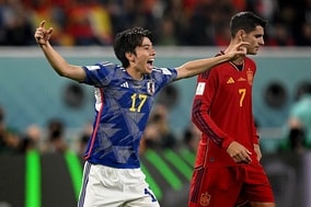 殊勲の逆転弾！　五輪でも対戦したスペインについて田中碧は「借りは少し返せた」