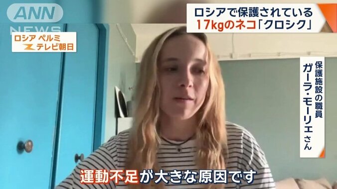 クロシクを保護した施設の職員、ガーラ・モーリェさん