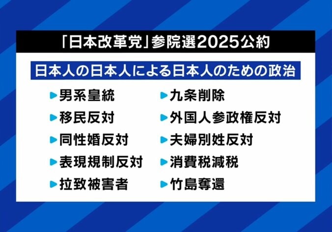 日本改革党の公約