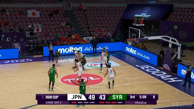 「脚の動きエグい！」日本代表主将“鬼の粘着ディフェンス”にSNS沸騰「50点分の価値ある守備」馬場雄大が相手エース封殺→雄叫び 3枚目