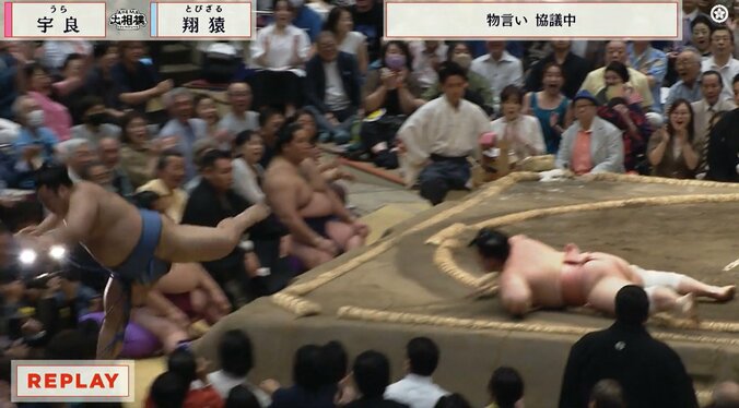 「どこまで飛ぶんだ」宇良も二度見して驚いた！翔猿が客席深くへ“超ダイブ” 「お客様もビックリしますよね」元若乃花も驚き 3枚目