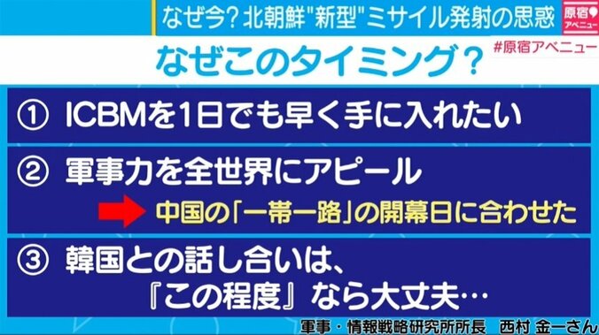 北朝鮮、中国の“晴れ舞台”の日にミサイル発射、背景に3つの思惑か 3枚目