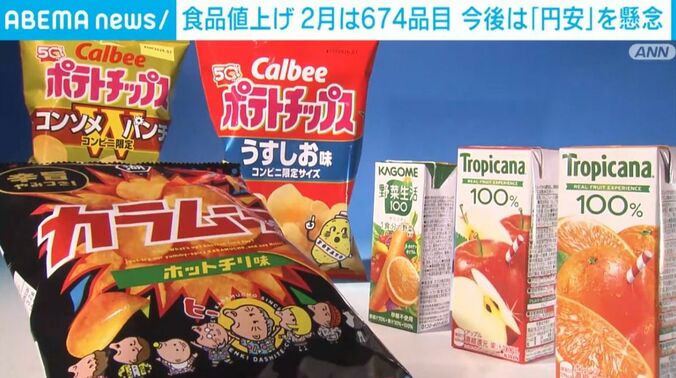 値上げされる食品